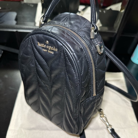 kate spade briar lane mini backpack New York Quilted Crushed Velvet Convertible Convertible mini backpack in quilted cow leather Briar Lane Quilted Denim Bucket